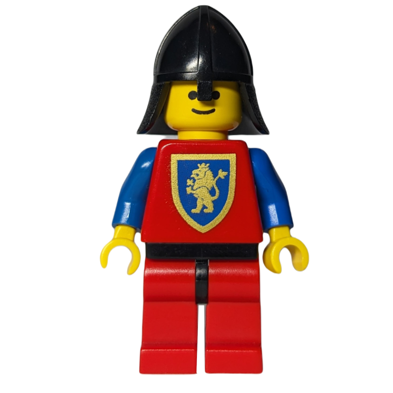 LEGO Knight (Crusader Lion) - Red Legs, Black Neck-Protector (fig-004573)