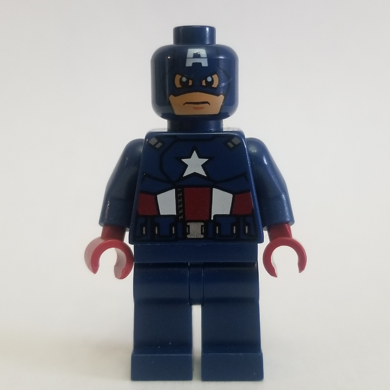 LEGO Captain America with Dark Blue Head (fig-004585)