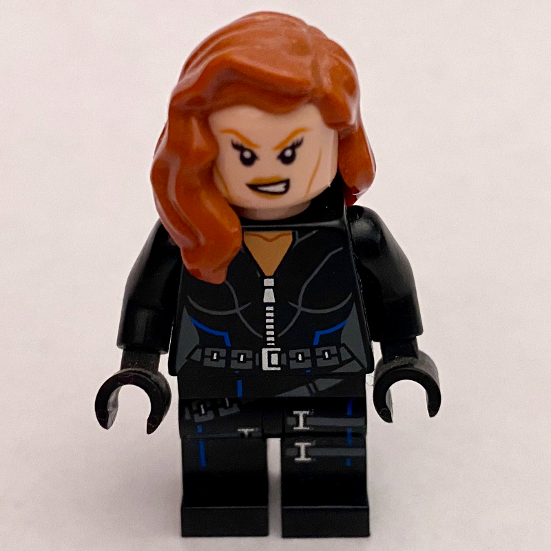 LEGO Black Widow, Black Jumpsuit, Blue Highlights (fig-004591)