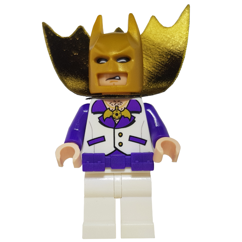 LEGO Batman, White Suit, Gold Cape and Cowl (Roller Disco Batman) (fig-004613)
