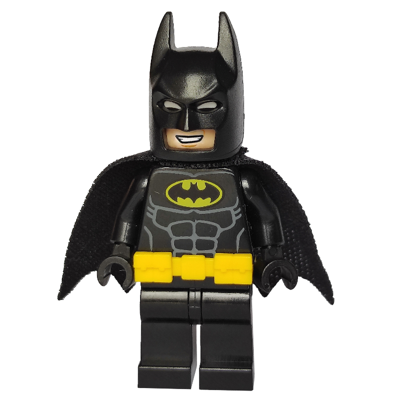 LEGO Batman, Black Suit, Black Cape and Cowl, Utility Belt (3626cpr2287 Head) (fig-004642)