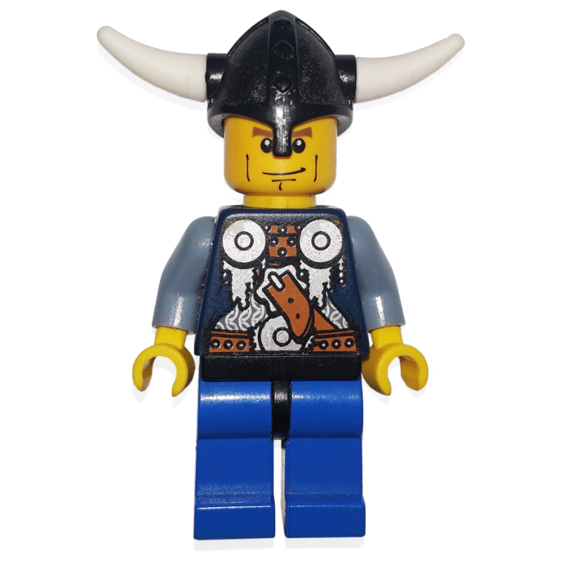 LEGO Viking Warrior - Armour, Sand Blue Arms, Blue Legs (fig-004669)