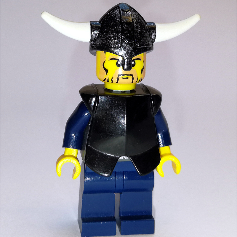 LEGO Viking Warrior - Black Breast Plate, Dark BLue Legs (fig-004675)