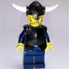 Viking Warrior - Black Breast Plate, Dark BLue Legs