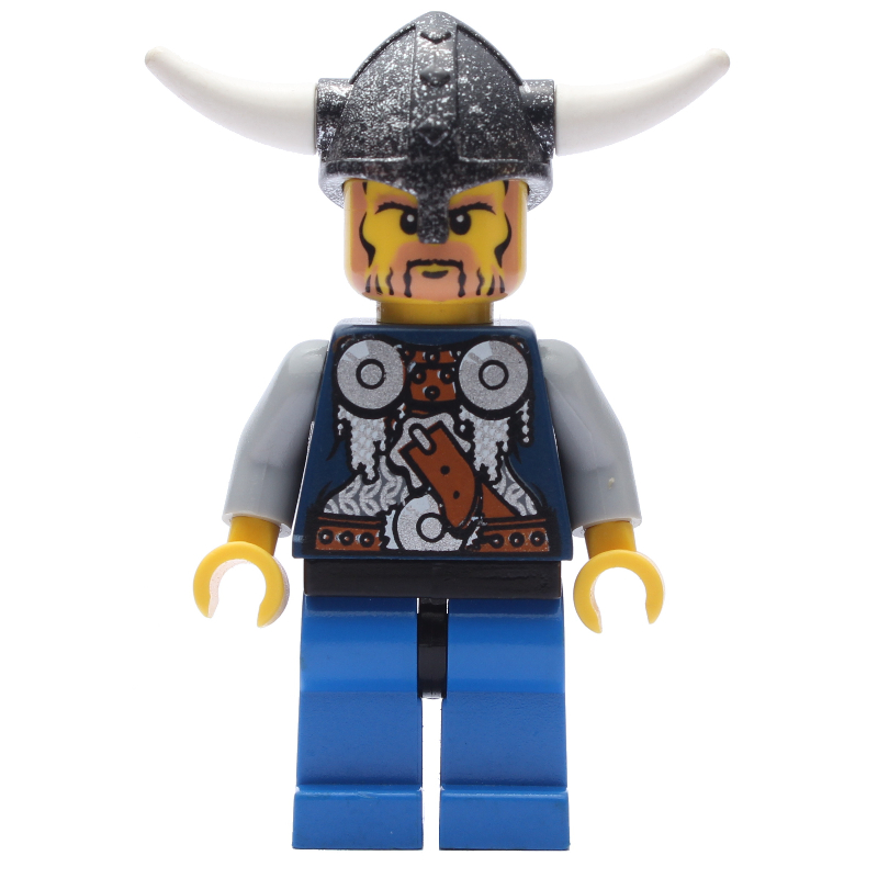 LEGO Viking Warrior - Armour, Sand Blue Arms. Blue Legs (fig-004679)
