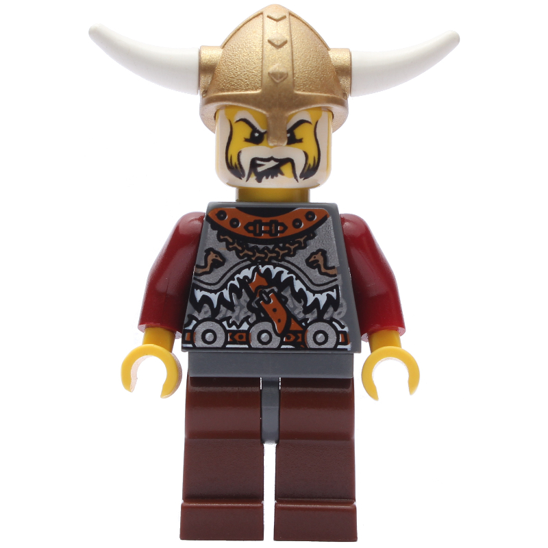 LEGO Viking King - Armour, Reddish Brown Legs (fig-004685)