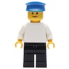 Man - White Torso, Black Legs, Blue Cap