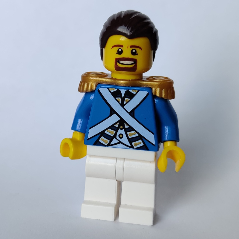 LEGO Soldier (Bluecoat) - Sergeant, Brown Goatee (fig-004714)