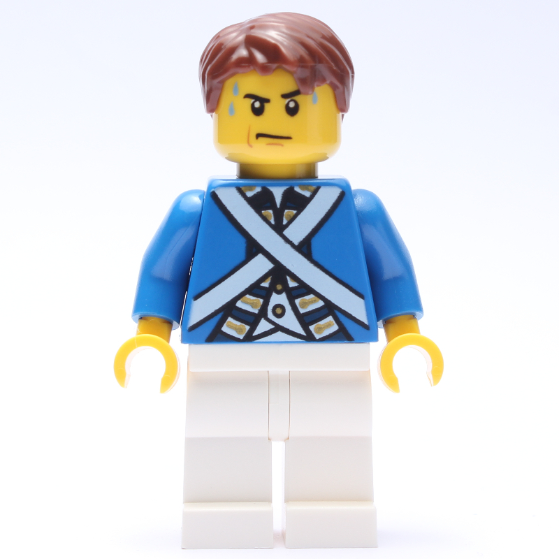 LEGO Soldier (Bluecoat) - Reddish Brown Hair (fig-004719)