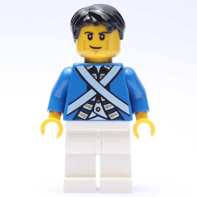 LEGO Soldier (Bluecoat) - Black Hair (fig-004720)