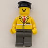 Conductor - Yellow Jacket, Dark gray Legs, Black Hat