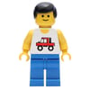 Man - With Shirt wit Truck, Blue Legs