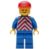 Train Worker - Red/White Shirt, Blue Legs, Red Cap