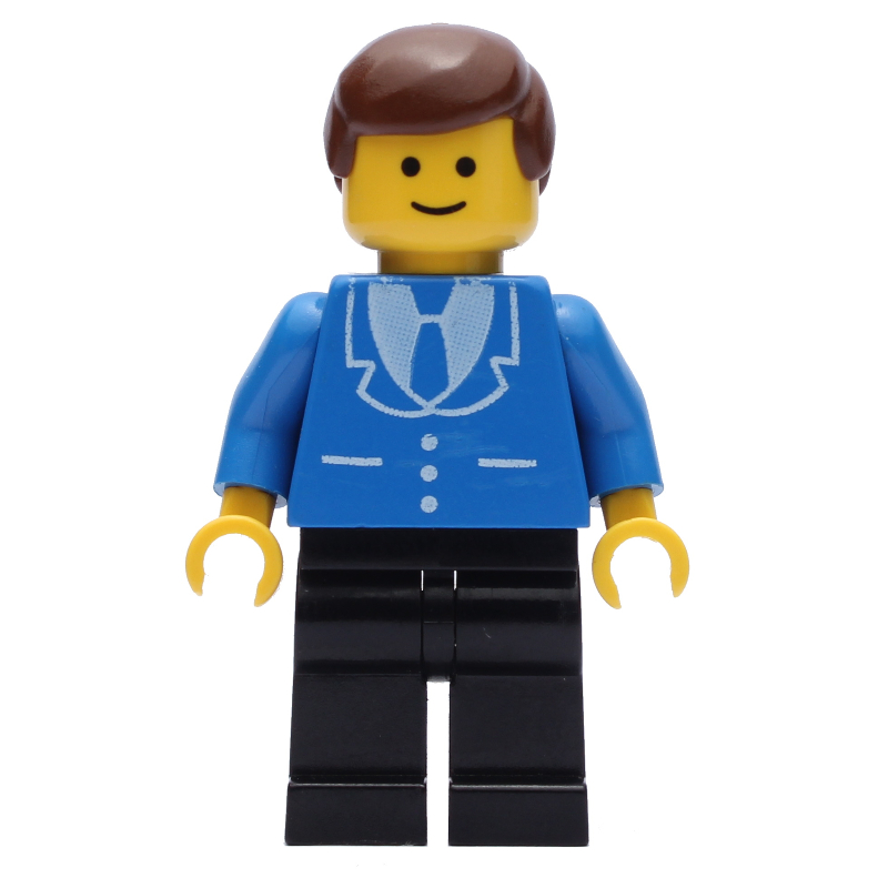 LEGO Man - Blue Jacket, Black Legs (fig-004834)