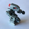 Devastator with Pearl Light Gray Torso and Red Eyes