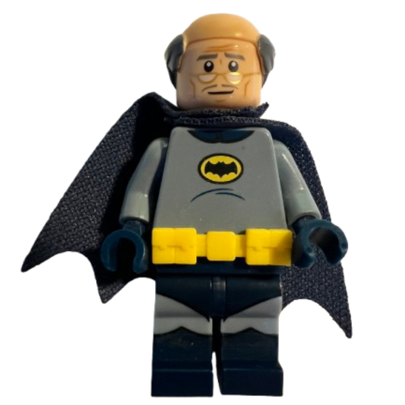 LEGO Alfred Pennyworth, Balding, Sand Blue Batsuit (fig-004864)