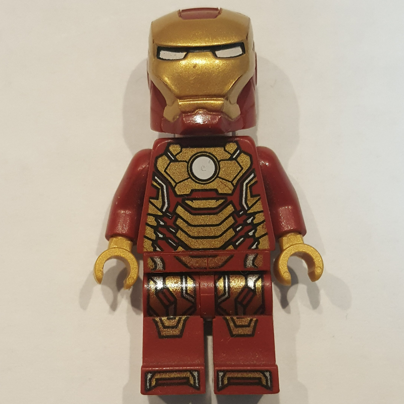 LEGO Iron Man Mark 42 Armor, Plain White Head (fig-004886)
