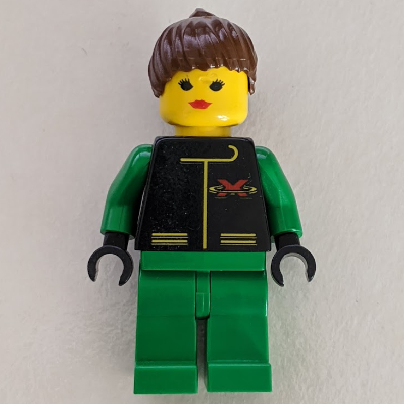 LEGO Extreme Team - Black Torso, Green Legs, Female (fig-004905)