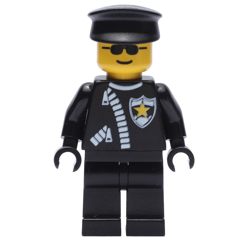 LEGO Policeman with Jacket with Zipper and Sunglasses (fig-004917)