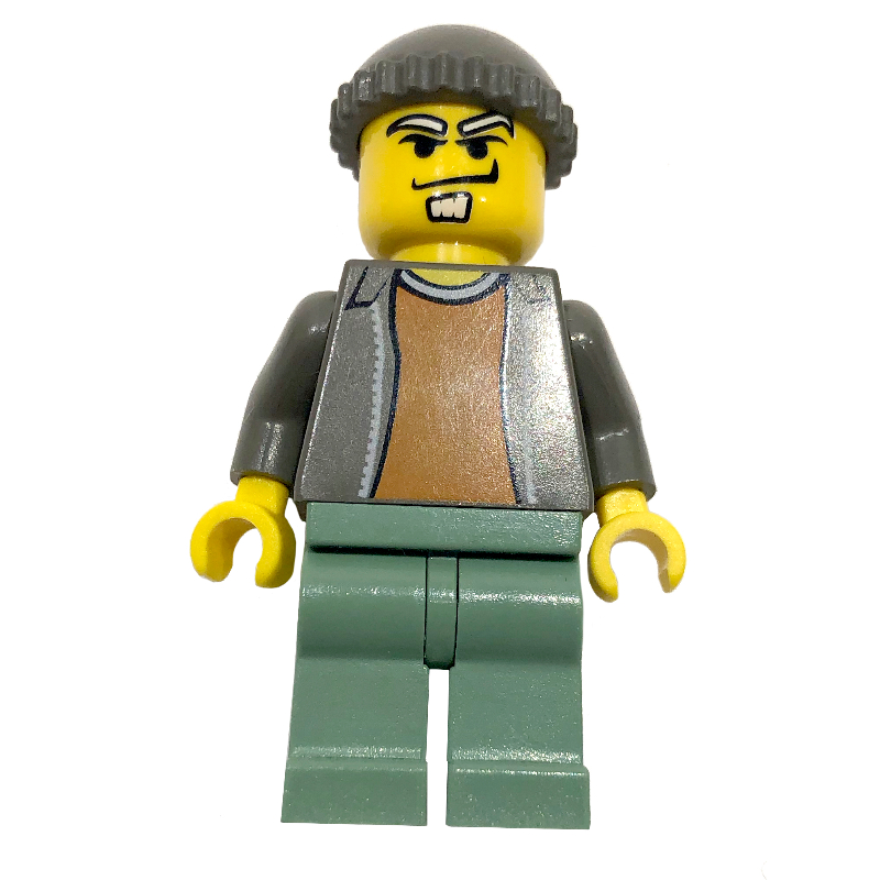 LEGO Criminal with Sand Green Legs (fig-004928)