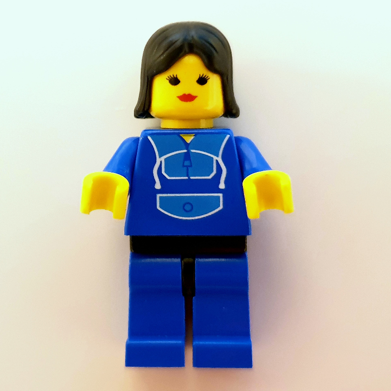 LEGO Woman - Blue Jogging Suite, Blue Legs (fig-004945)