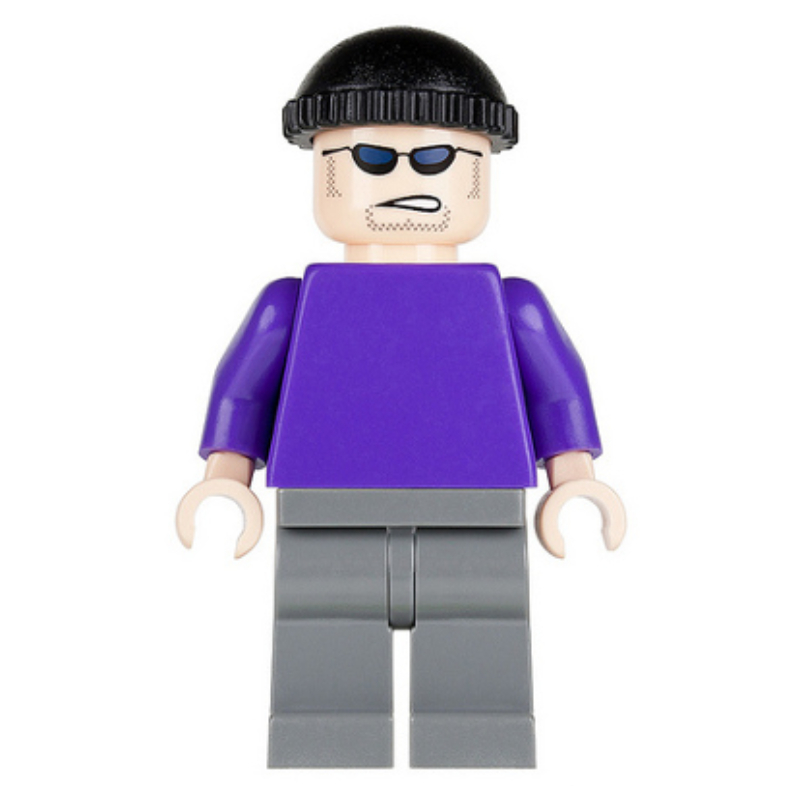 LEGO The Joker's Henchman with Plain Dark Purple Torso (fig-004979)