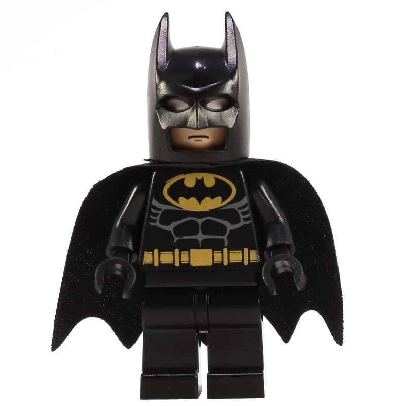 LEGO Batman, Black Suit, Black Cape and Cowl, Gold Batman Logo (56630 Cape) (fig-004980)