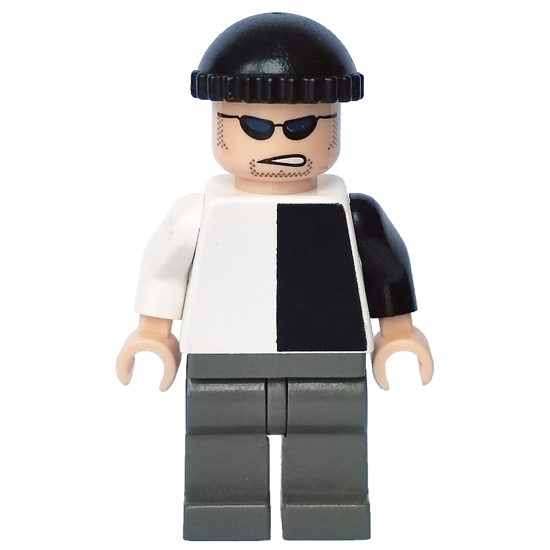 LEGO Two-Face's Henchman with Black and White Torso (fig-004982)