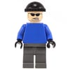 Mr. Freeze's Henchman with Plain Blue Torso