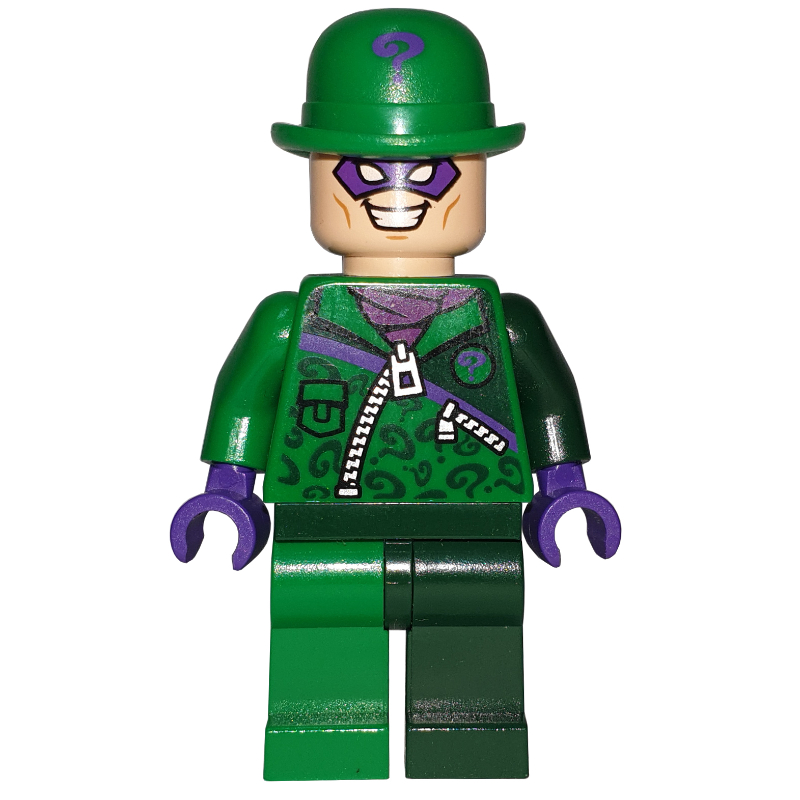LEGO The Riddler in Green and Dark Green Outfit with Zipper (fig-005012)