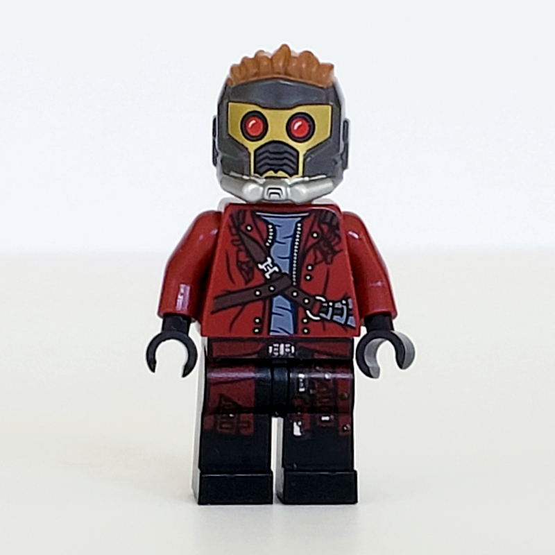 LEGO Star-Lord in Dark Red Outfit with Open Jacket and Mask (fig-005035)