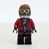 Star-Lord in Dark Red Outfit with Open Jacket and Mask