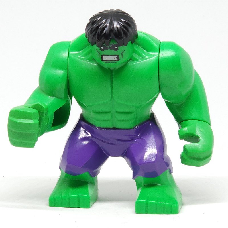 LEGO Hulk (Big Fig), Black Hair, Dark Purple Pants (fig-005036)