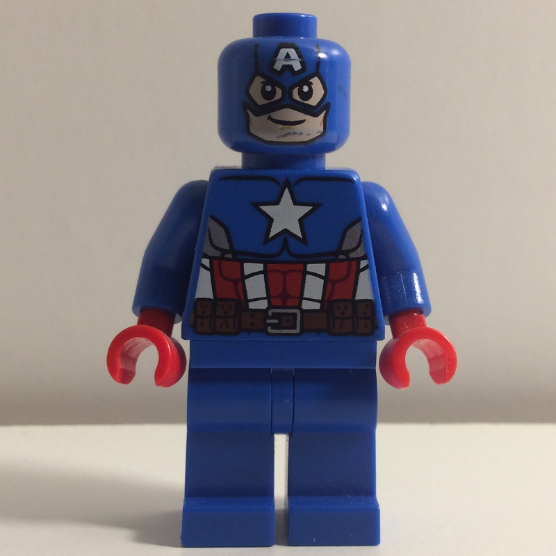 LEGO Captain America in Blue Suit and Plain Blue Legs (fig-005041)
