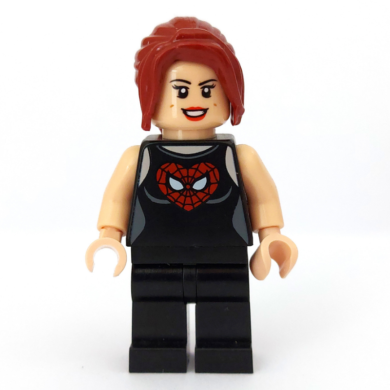 LEGO Mary Jane with Heart Spider-man Logo on Shirt (fig-005045)