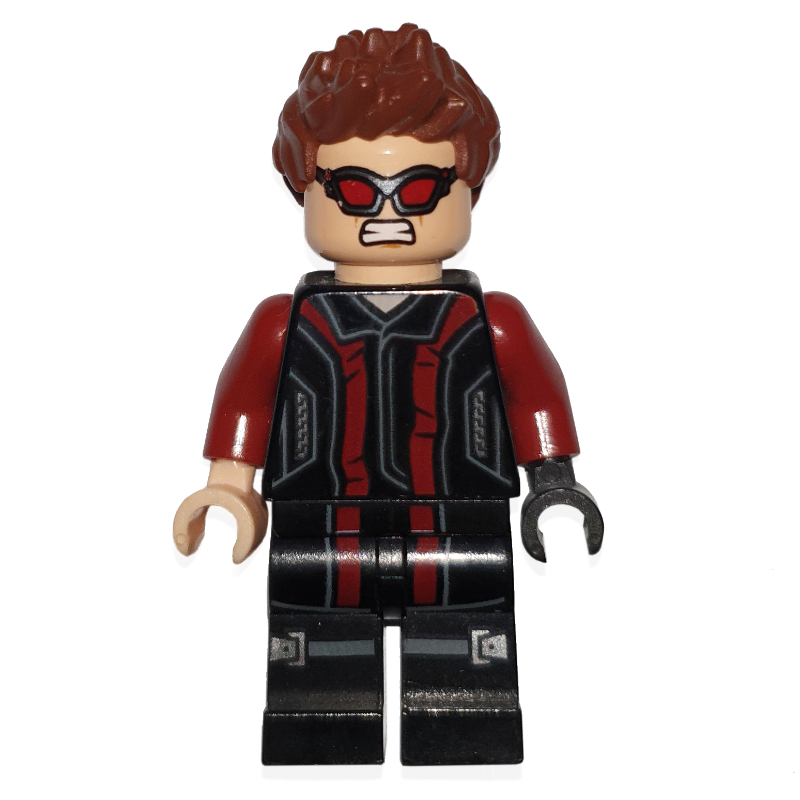 LEGO Hawkeye in Black and Dark Red Outfit (fig-005056)