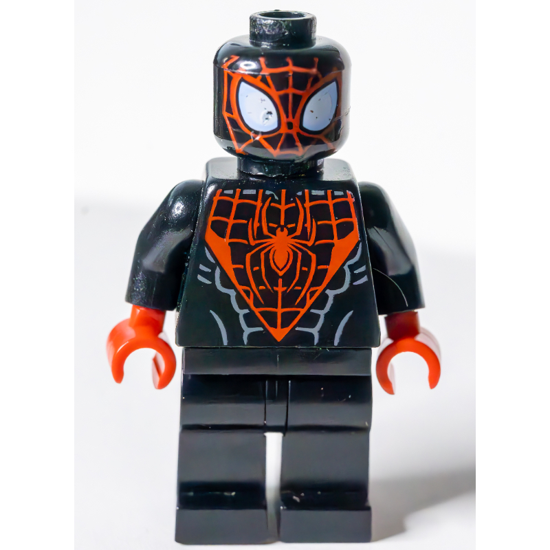 LEGO Spider-Man (Miles Morales), Red Hands, Red Face Webbing (fig-005073)