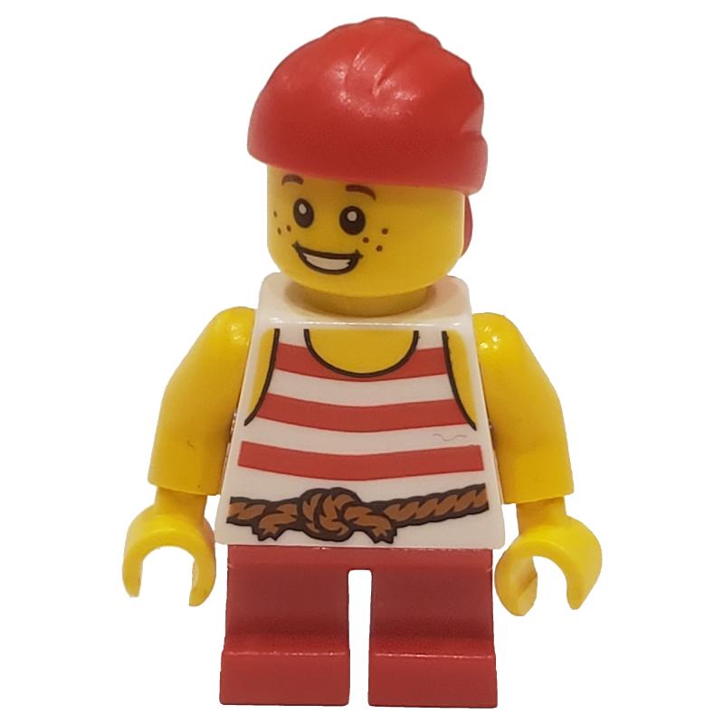 LEGO Pirate - Short Red Legs, Red Bandana (fig-005078)