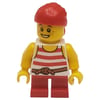 Pirate - Short Red Legs, Red Bandana
