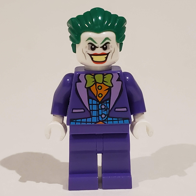 LEGO The Joker with Blue Vest, Orange Shirt, Lime Bow Tie (fig-005081)