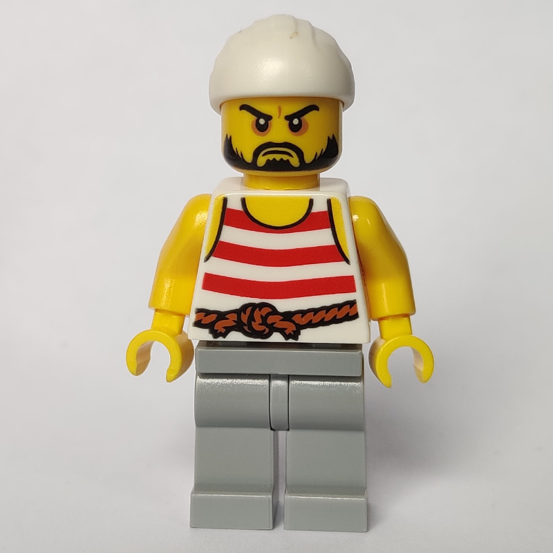 LEGO Pirate - Light Bluish Gray Legs, White Bandana (fig-005084)