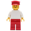 Man - White Torso, Red Legs, Red Hat