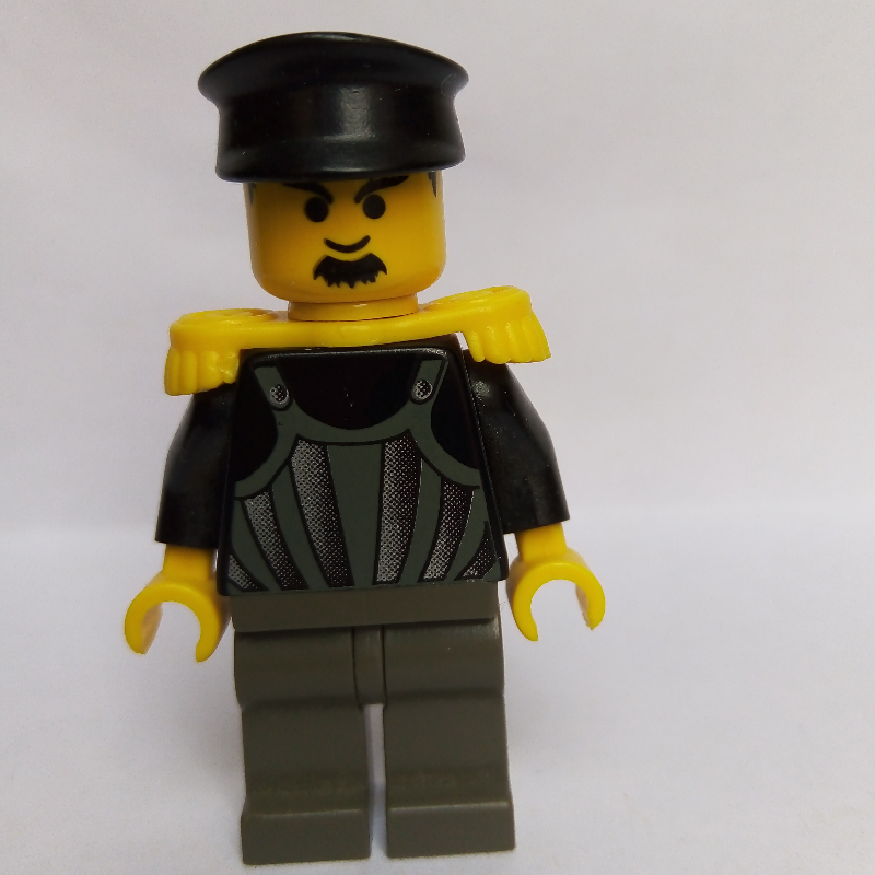 LEGO Time Twisters - Black Torso, Light Gray Vest, Dark Gray Legs (fig-005143)