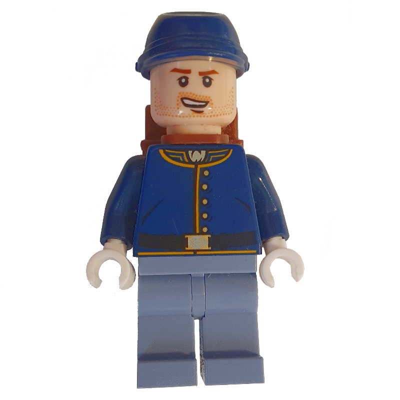 LEGO Cavalry Soldier - Crooked Open Smile, Backpack (fig-005163)