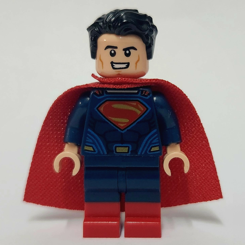 LEGO Superman in Dark Blue Suit with Dual Molded Legs with Red Boots (fig-005230)