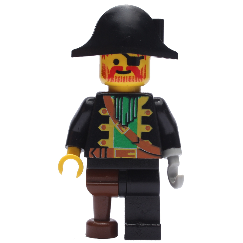 LEGO Pirate - Captain, Light Gray Hook, Bicorne (fig-005242)