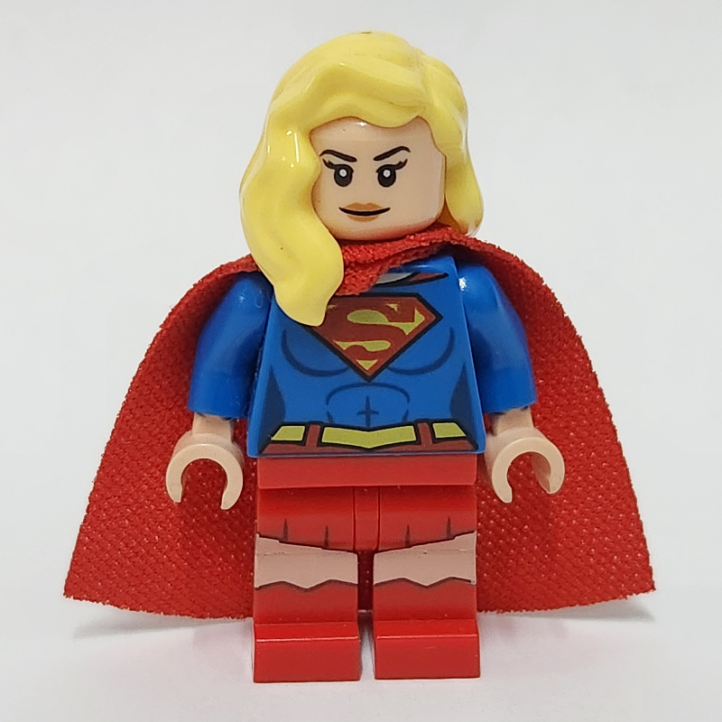 LEGO Supergirl with Bright Light Yellow Hair over Shoulder (fig-005250)