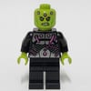 Brainiac in Black Outfit with Magenta Wires
