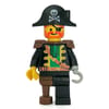 Pirate - Captain, Light Gray Hook, Bicorne with Skull, 3626b