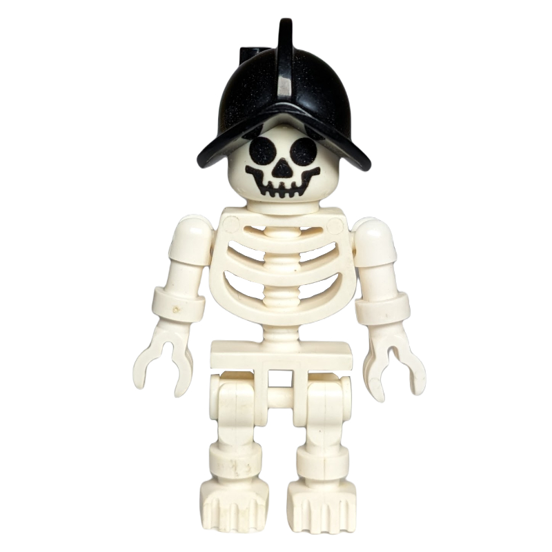 LEGO Skeleton, Standard Face, Conquistador Helmet (fig-005285)